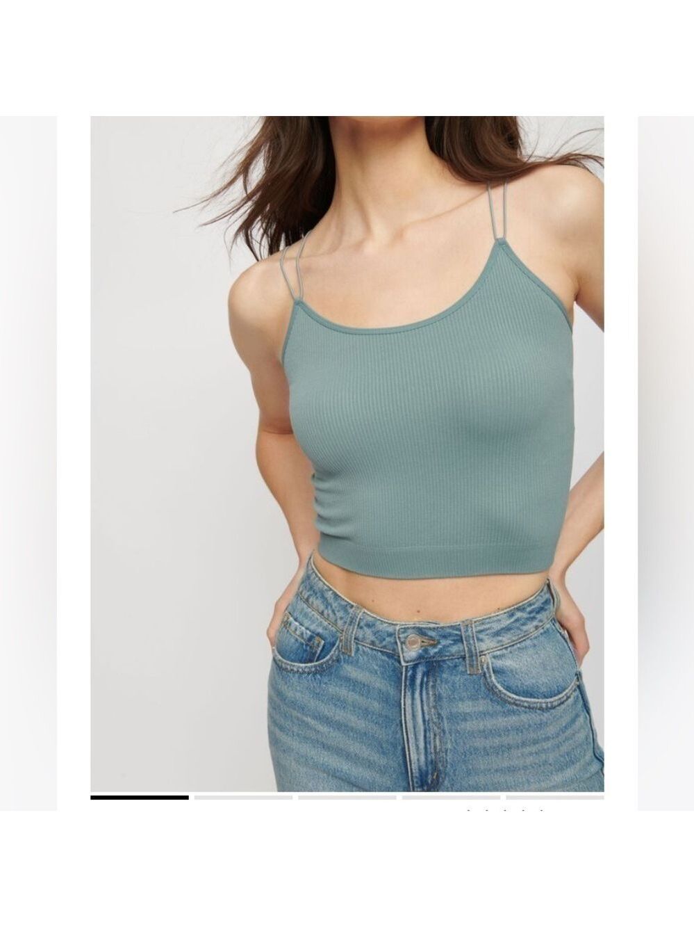 Dynamite Green Cami Sleeveless Scoop Neck Size Small NWT